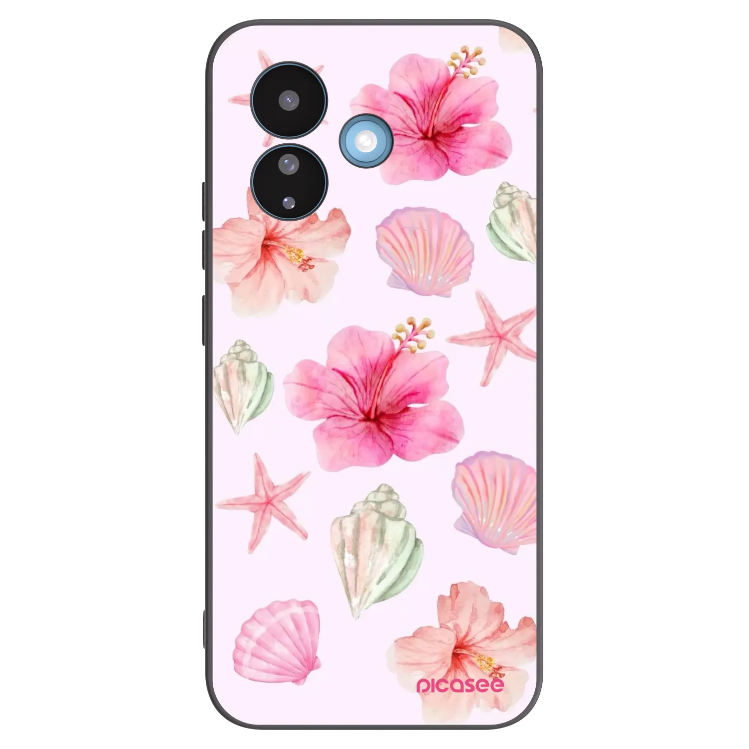 Picasee Xiaomi Redmi Note 17 Pro 5G Hülle - Schwarzes Silikon - Blush Lagoon