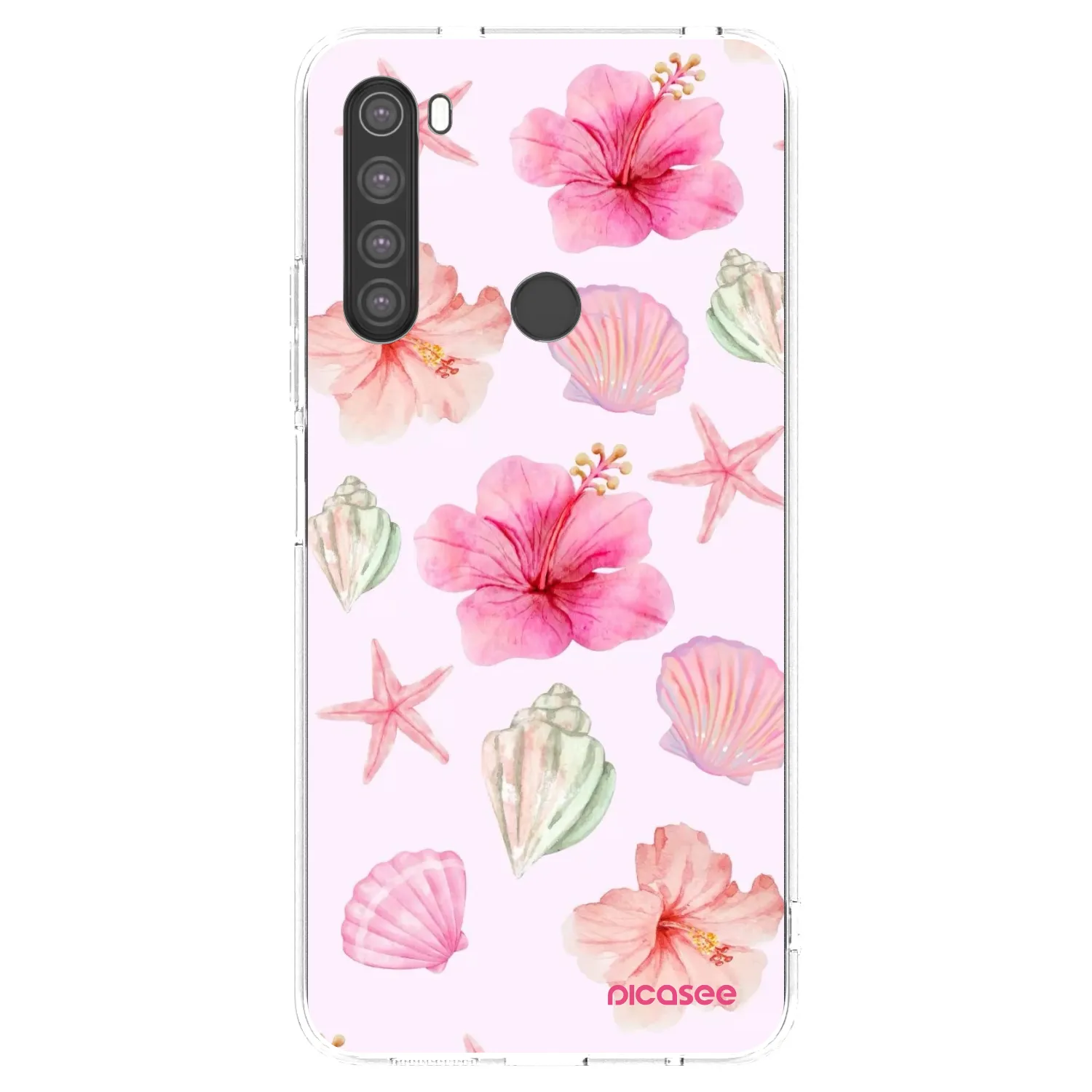 Picasee Xiaomi Redmi Note 8 Hülle - Transparentes Silikon - Blush Lagoon