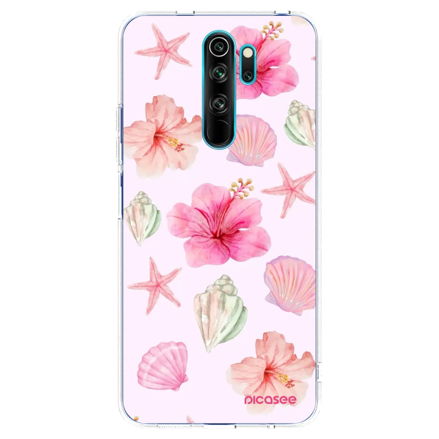 Picasee Xiaomi Redmi Note 8 Pro Hülle - Transparentes Silikon - Blush Lagoon