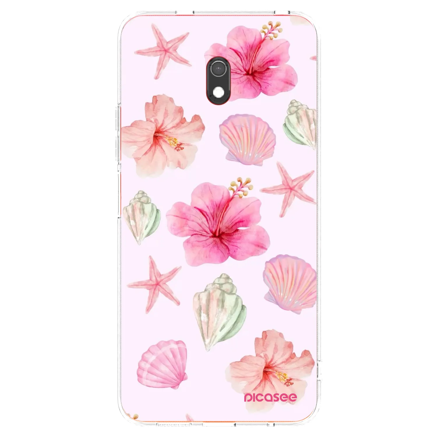 Picasee Xiaomi Redmi 8A Hülle - Transparentes Silikon - Blush Lagoon