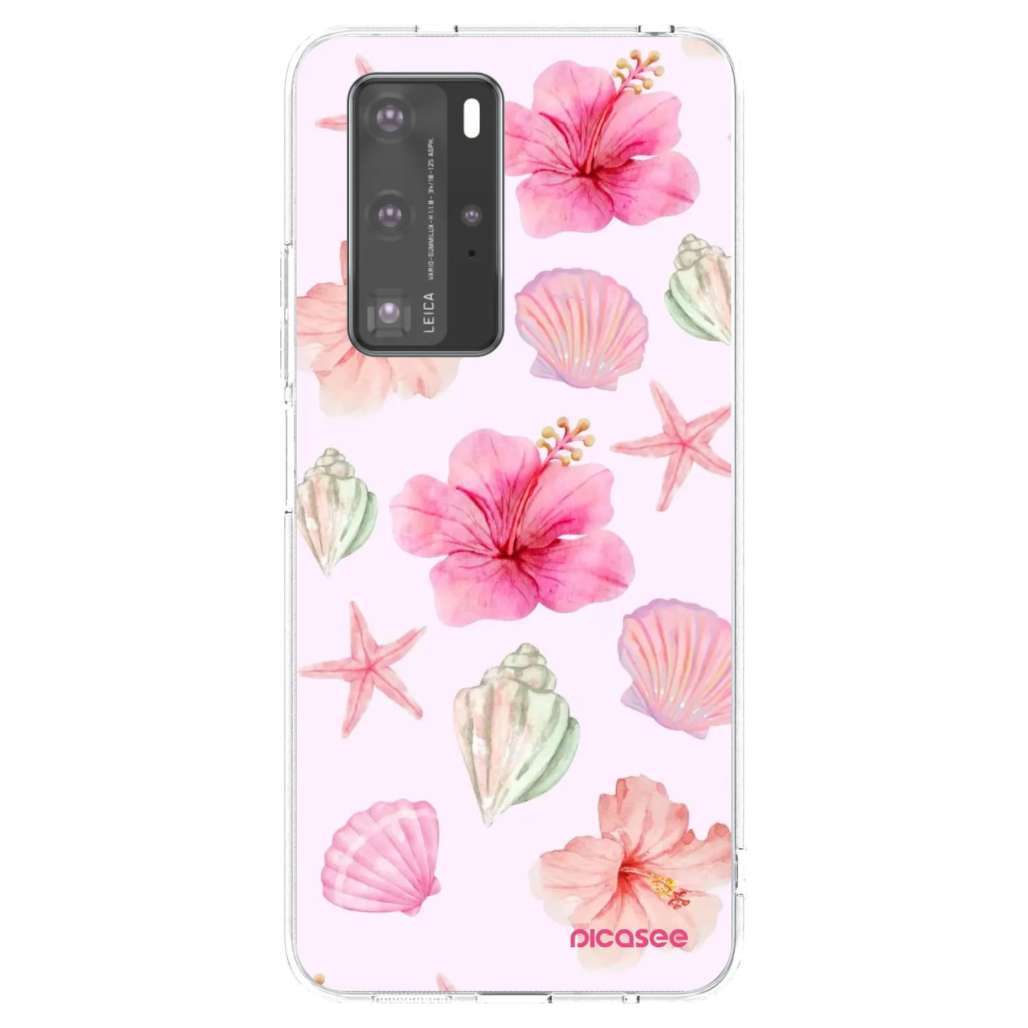 Picasee Huawei P40 Pro Hülle - Transparentes Silikon - Blush Lagoon