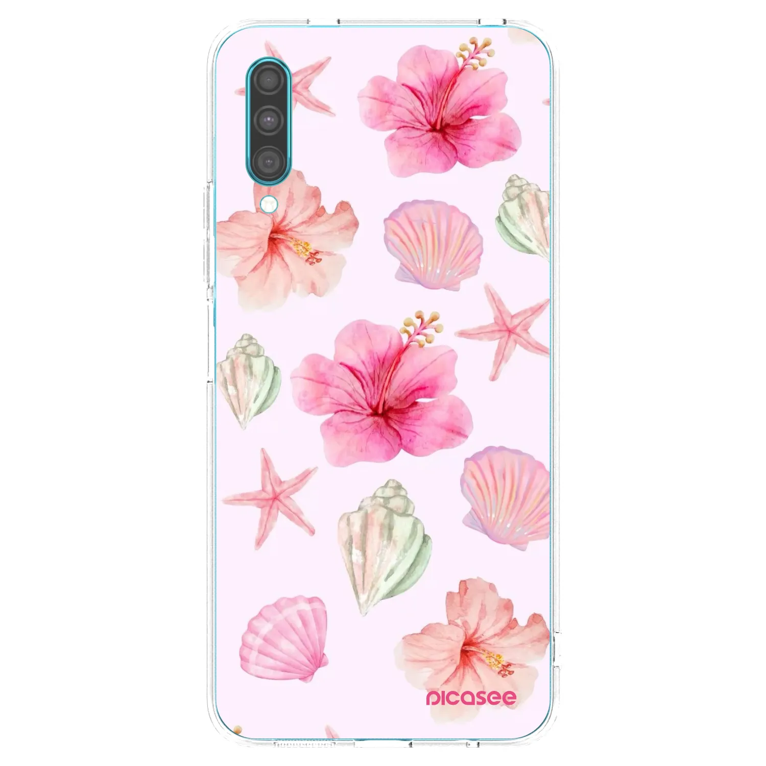 Picasee Samsung Galaxy A30s A307F Hülle - Transparentes Silikon - Blush Lagoon