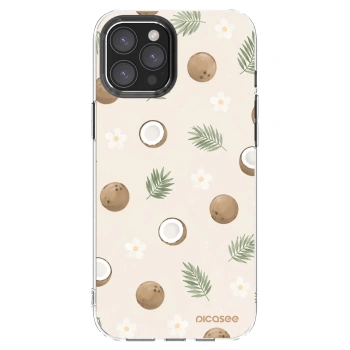 Picasee Apple iPhone 12 Pro Max Hülle - Transparentes Silikon - Coconut Breeze