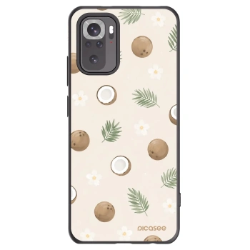 Picasee Xiaomi Redmi Note 10 Hülle - Schwarzes Silikon - Coconut Breeze