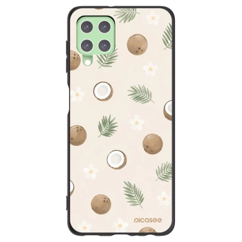 Picasee Samsung Galaxy A22 A225F 4G Hülle - Schwarzes Silikon - Coconut Breeze