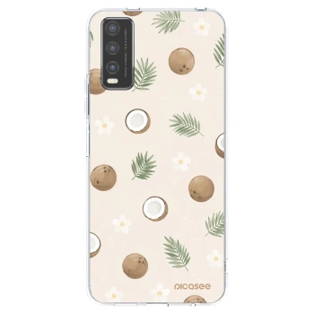 Picasee Vivo Y20s Hülle - Transparentes Silikon - Coconut Breeze