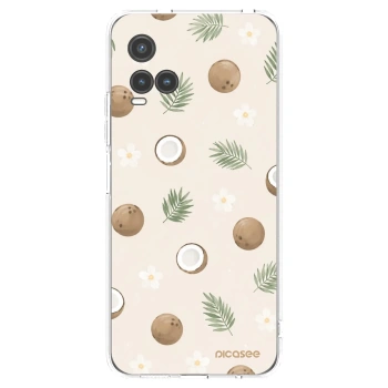 Picasee Vivo Y33s Hülle - Transparentes Silikon - Coconut Breeze
