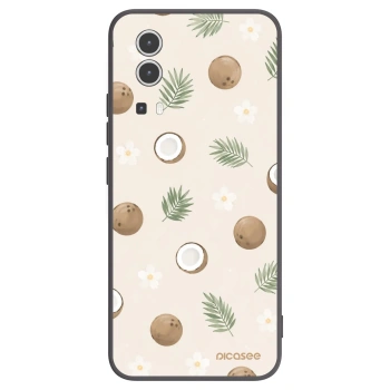 Picasee Vivo Y72 5G Hülle - Schwarzes Silikon - Coconut Breeze