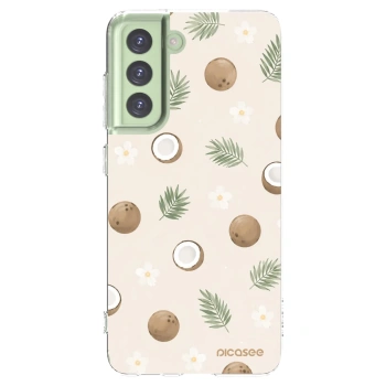 Picasee Samsung Galaxy S21 FE 5G Hülle - Transparentes Silikon - Coconut Breeze