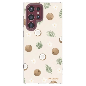 Picasee Samsung Galaxy S22 Ultra 5G Hülle - Transparentes Silikon - Coconut Breeze