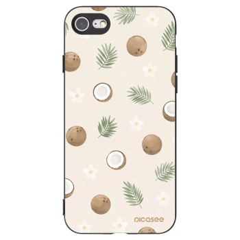 Picasee Apple iPhone SE 2022 Hülle - Schwarzes Silikon - Coconut Breeze