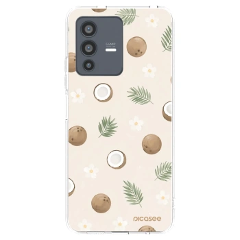Picasee Vivo V23 5G Hülle - Transparentes Silikon - Coconut Breeze