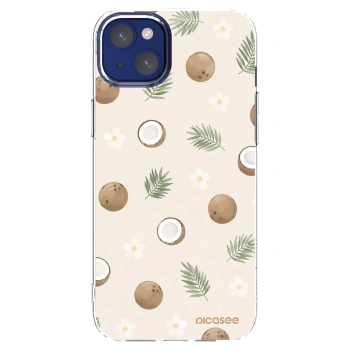 Picasee Apple iPhone 14 Plus Hülle - Transparentes Silikon - Coconut Breeze