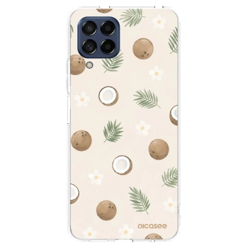 Picasee Samsung Galaxy M53 5G Hülle - Transparentes Silikon - Coconut Breeze