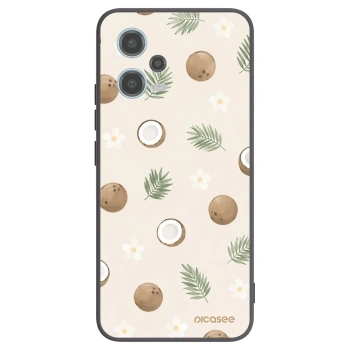 Picasee Xiaomi Redmi Note 12 5G Hülle - Schwarzes Silikon - Coconut Breeze