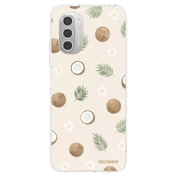 Picasee Motorola Moto G51 Hülle - Transparentes Silikon - Coconut Breeze