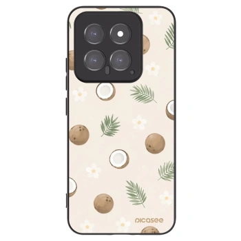 Picasee Xiaomi 14 Hülle - Schwarzes Silikon - Coconut Breeze