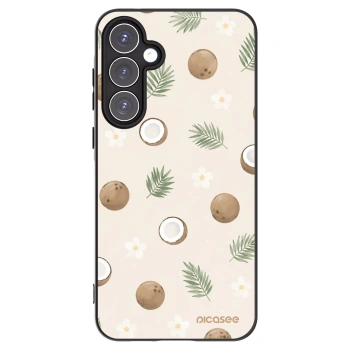 Picasee Samsung Galaxy A55 5G A556B Hülle - Schwarzes Silikon - Coconut Breeze