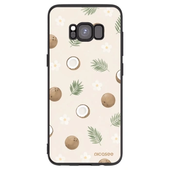 Picasee Samsung Galaxy S8 G950F Hülle - Schwarzes Silikon - Coconut Breeze