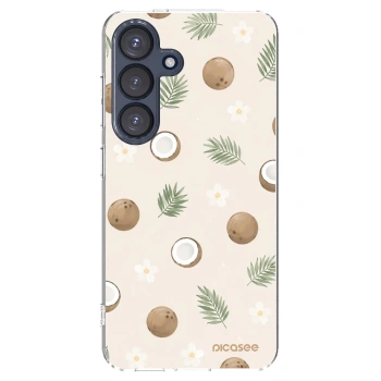 Picasee Samsung Galaxy S25 5G Hülle - Transparentes Silikon - Coconut Breeze
