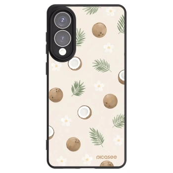 Picasee Samsung Galaxy S25 Edge 5G Hülle - Schwarzes Silikon - Coconut Breeze