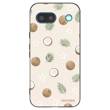 Picasee Google Pixel 8a Hülle - Schwarzes Silikon - Coconut Breeze