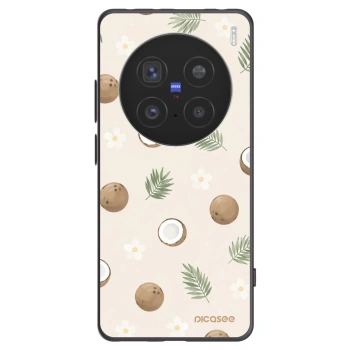 Picasee Vivo X200 Pro Hülle - Schwarzes Silikon - Coconut Breeze