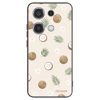 Picasee Xiaomi Redmi Note 14S Hülle - Schwarzes Silikon - Coconut Breeze