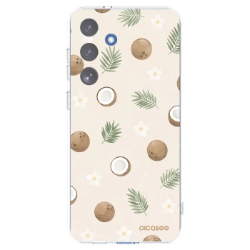 Picasee Samsung Galaxy S25 FE 5G Hülle - Transparentes Silikon - Coconut Breeze