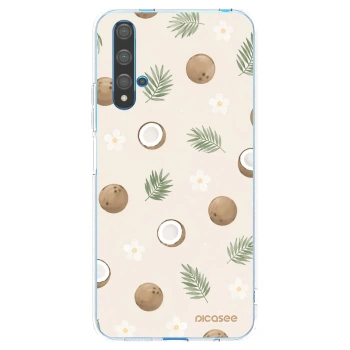 Picasee Huawei Nova 5T Hülle - Transparentes Silikon - Coconut Breeze
