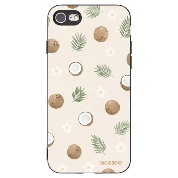 Picasee Apple iPhone SE 2020 Hülle - Schwarzes Silikon - Coconut Breeze