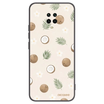 Picasee Xiaomi Redmi Note 9 Pro Hülle - Schwarzes Silikon - Coconut Breeze
