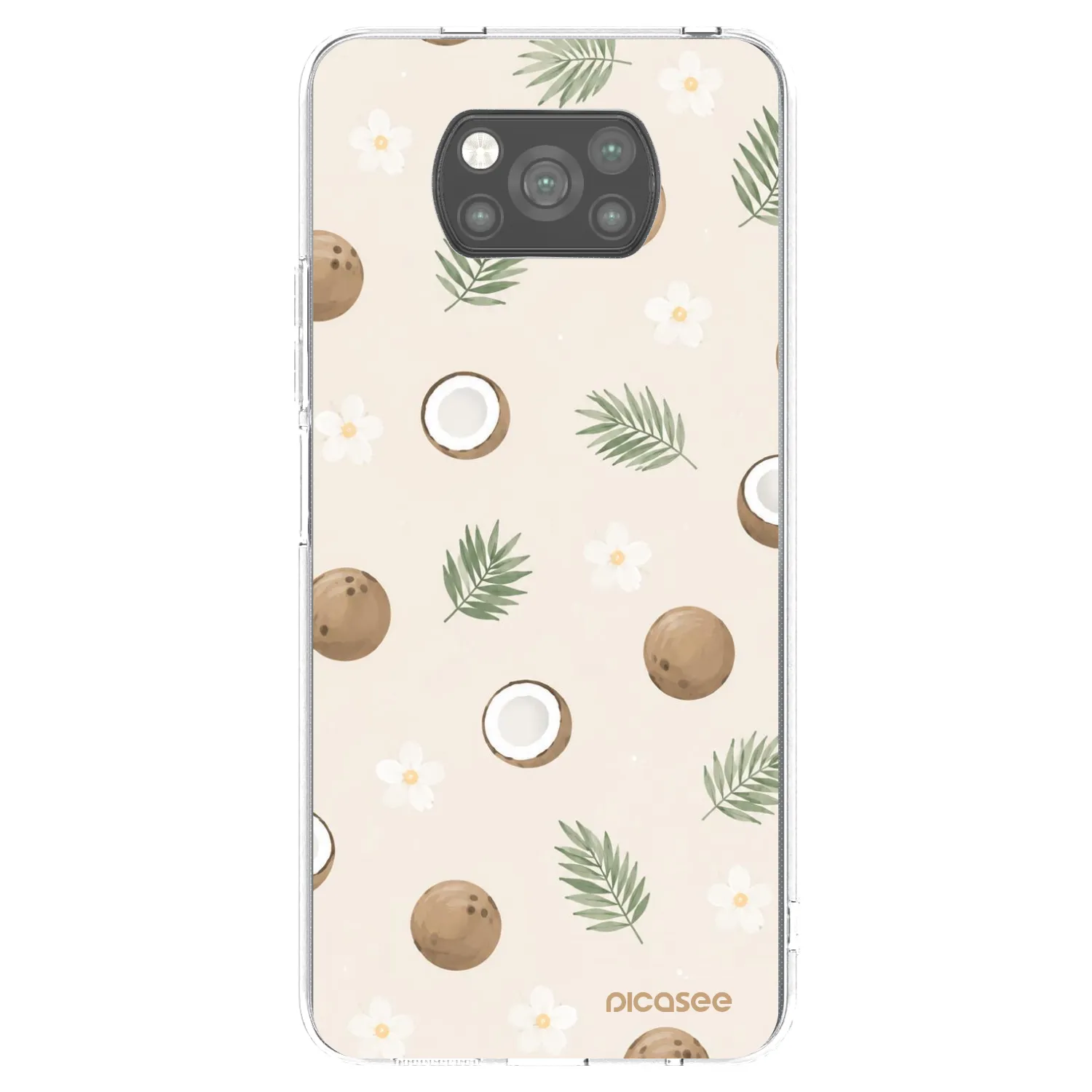 Picasee Xiaomi Poco X3 Hülle - Schwarzes Silikon - Coconut Breeze