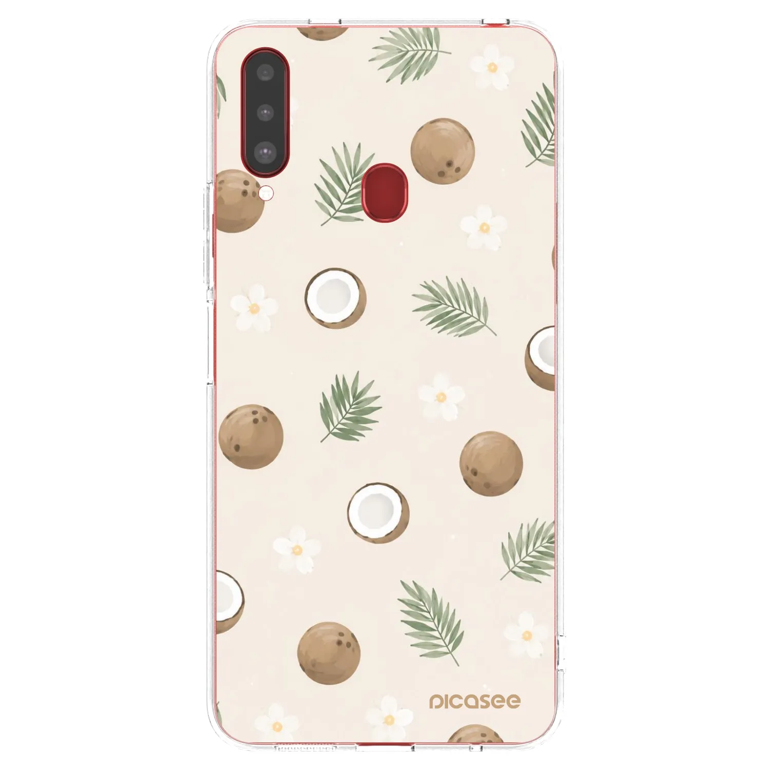 Picasee Samsung Galaxy A20s Hülle - Transparentes Silikon - Coconut Breeze