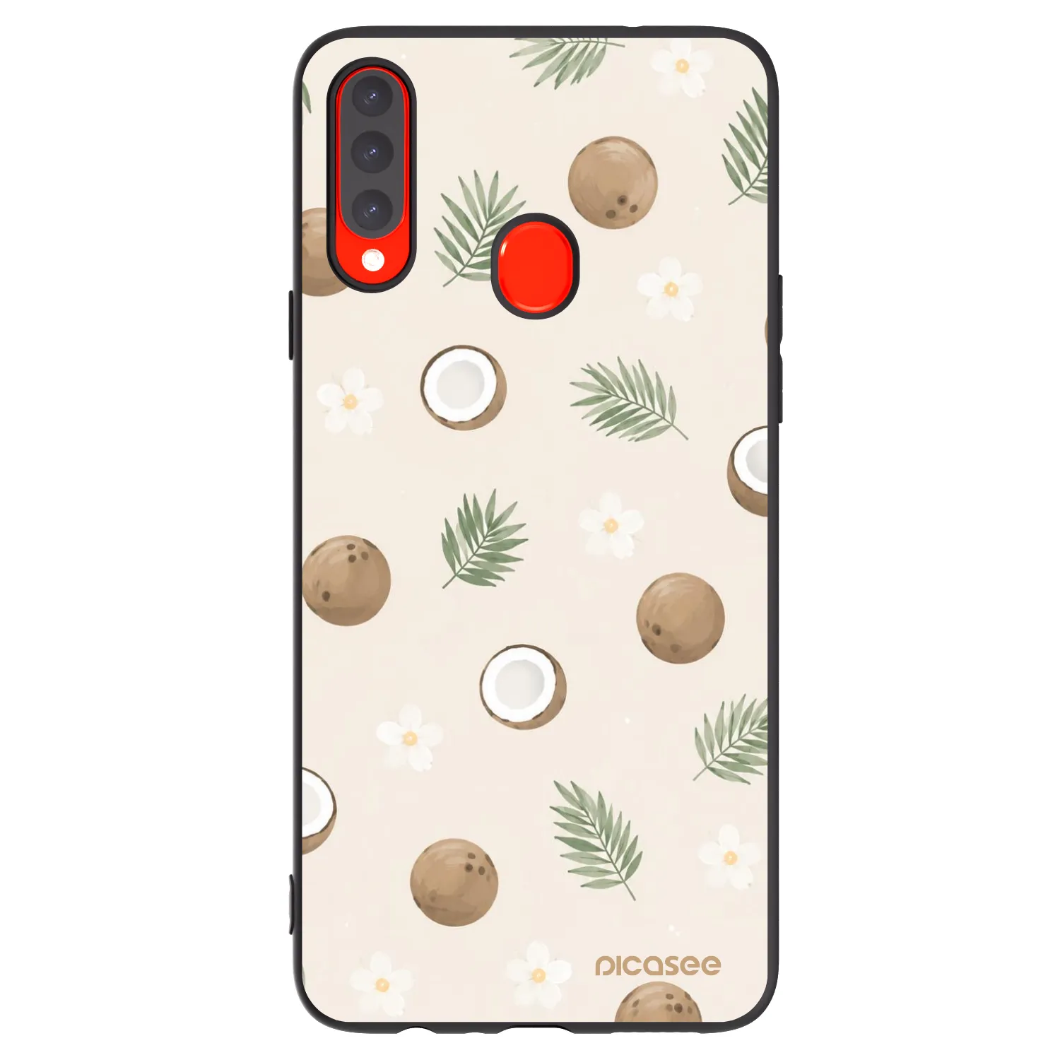 Picasee Samsung Galaxy A20s Hülle - Schwarzes Silikon - Coconut Breeze