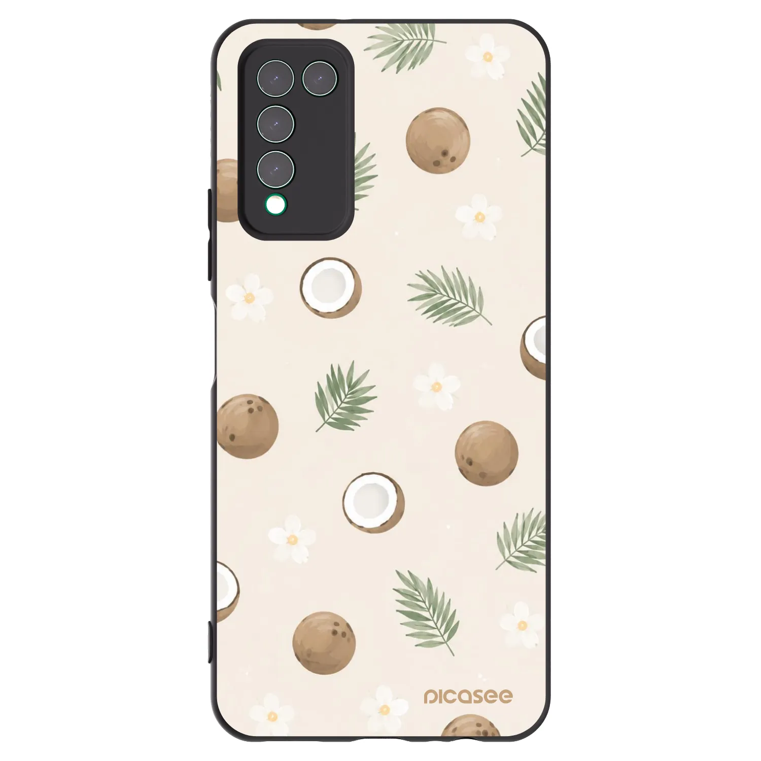 Picasee Honor 10X Lite Hülle - Schwarzes Silikon - Coconut Breeze