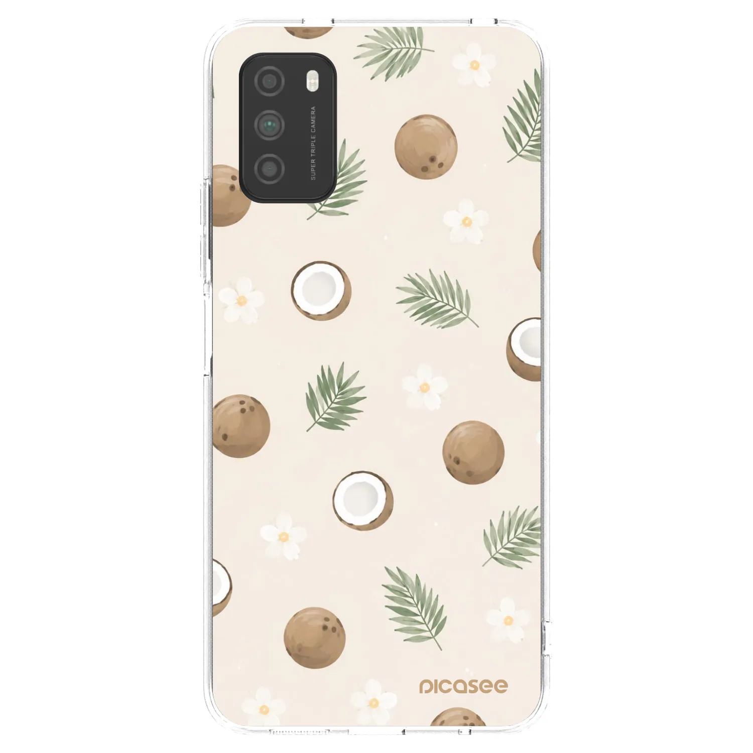 Picasee Xiaomi Poco M3 Hülle - Transparentes Silikon - Coconut Breeze