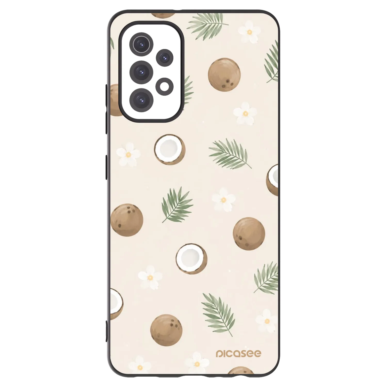 Picasee Samsung Galaxy A32 5G A326B Hülle - Schwarzes Silikon - Coconut Breeze