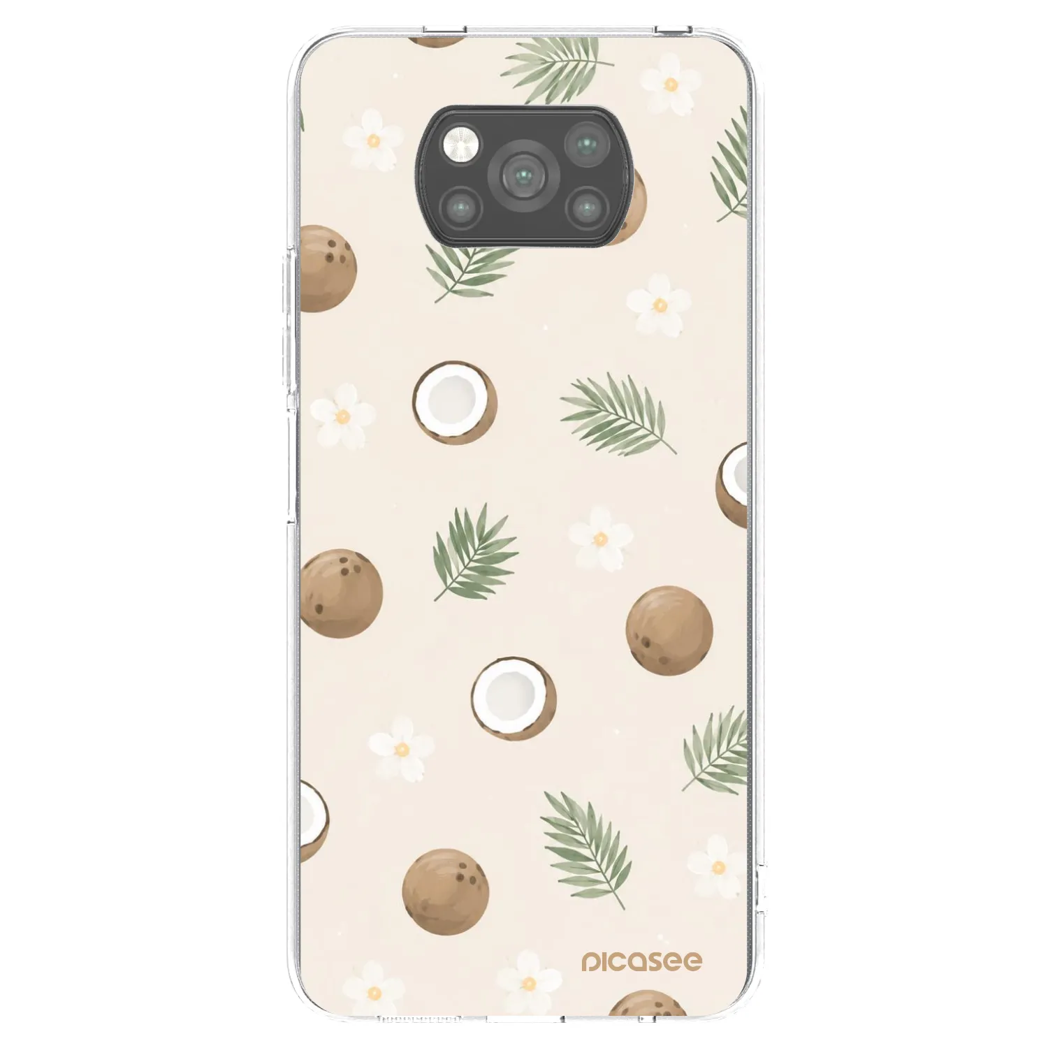 Picasee Xiaomi Poco X3 Pro Hülle - Schwarzes Silikon - Coconut Breeze