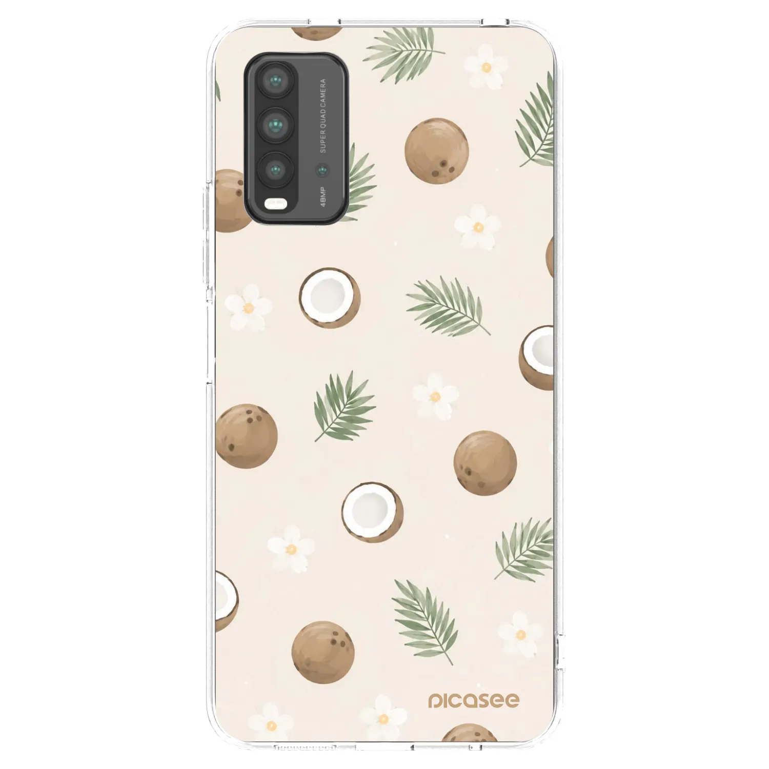 Picasee Xiaomi Redmi 9T Hülle - Transparentes Silikon - Coconut Breeze