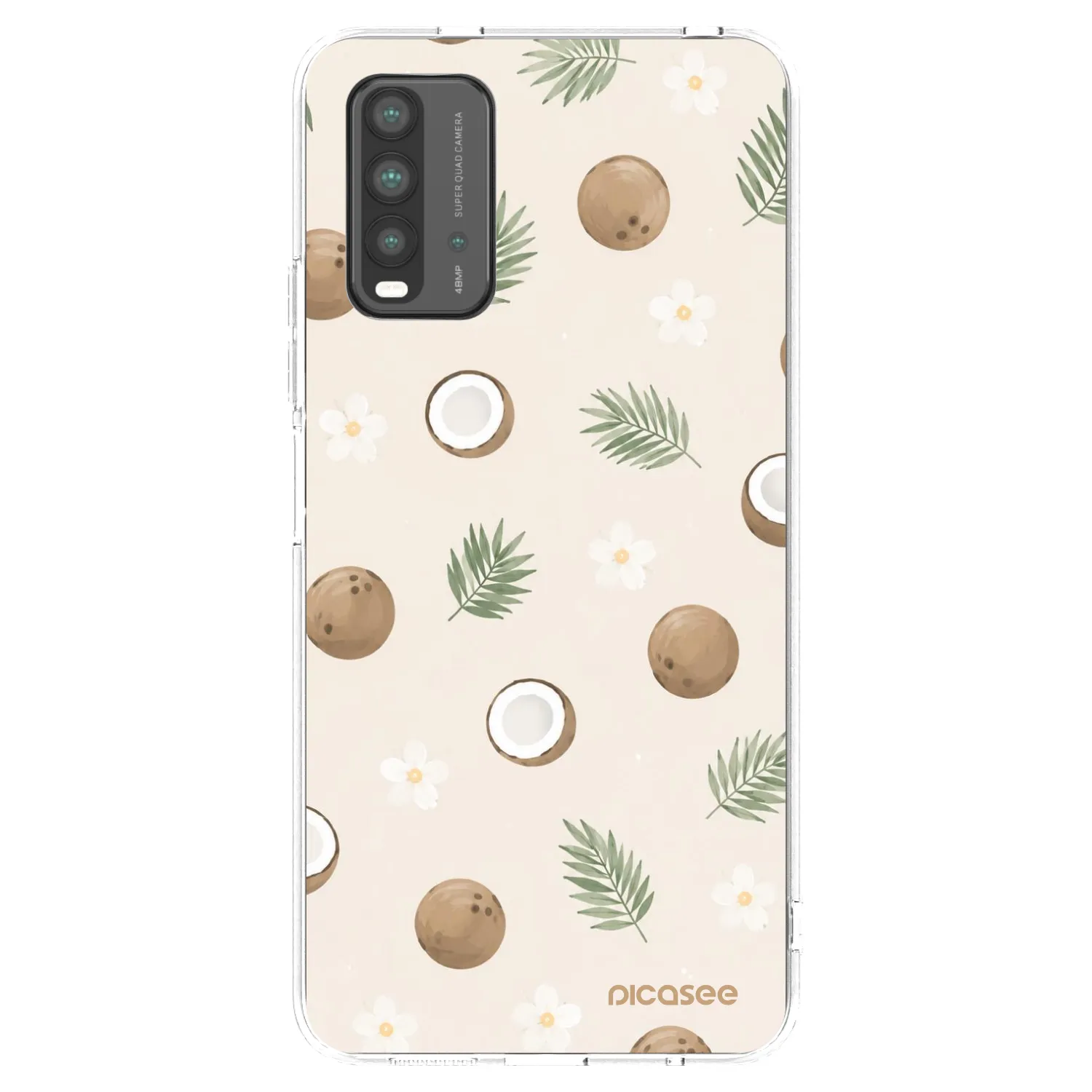 Picasee Xiaomi Redmi 9T Hülle - Schwarzes Silikon - Coconut Breeze