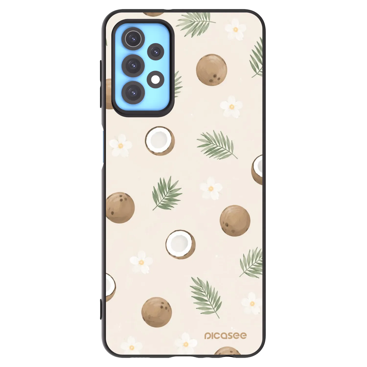 Picasee Samsung Galaxy A32 4G SM-A325F Hülle - Schwarzes Silikon - Coconut Breeze
