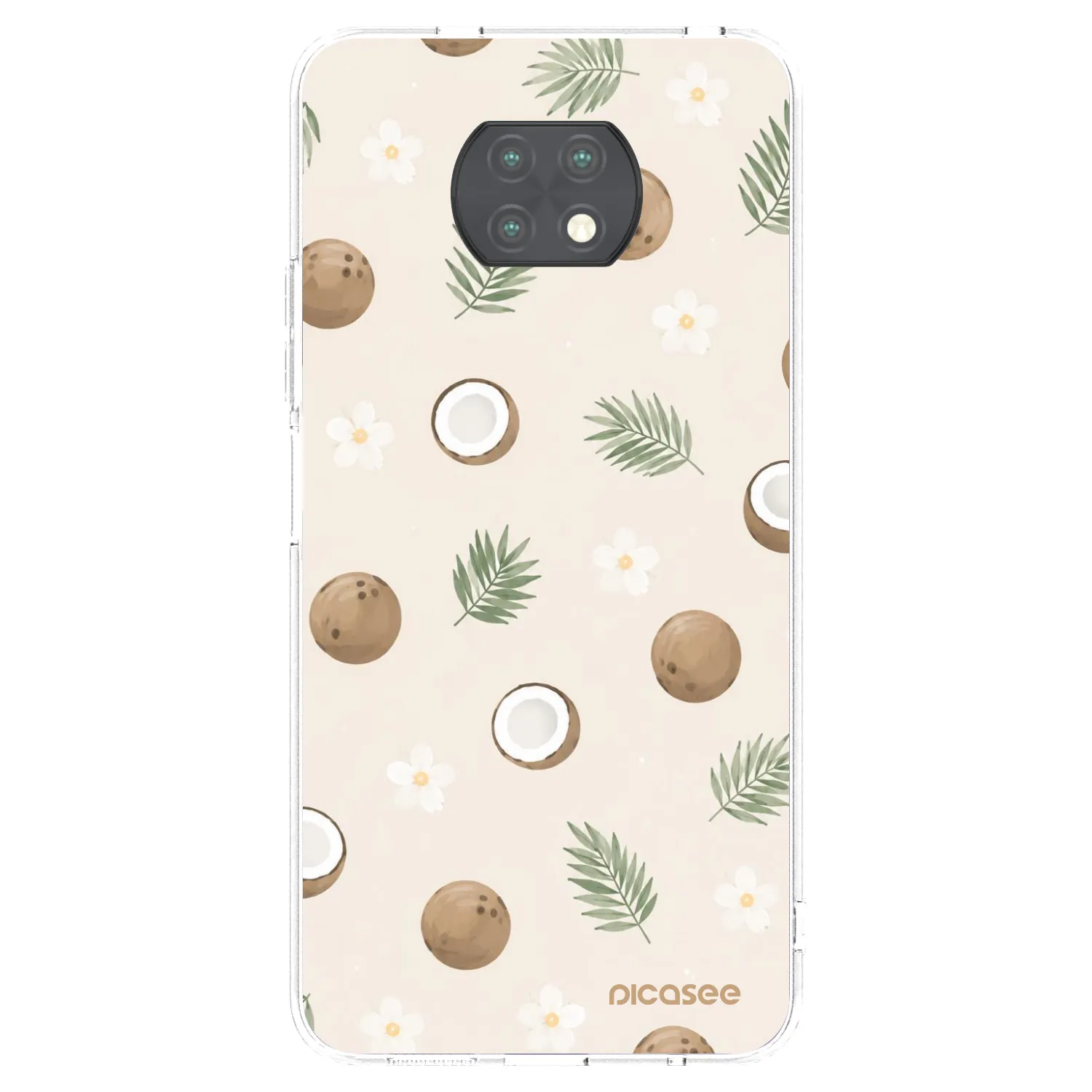 Picasee Xiaomi Redmi Note 9T Hülle - Transparentes Silikon - Coconut Breeze