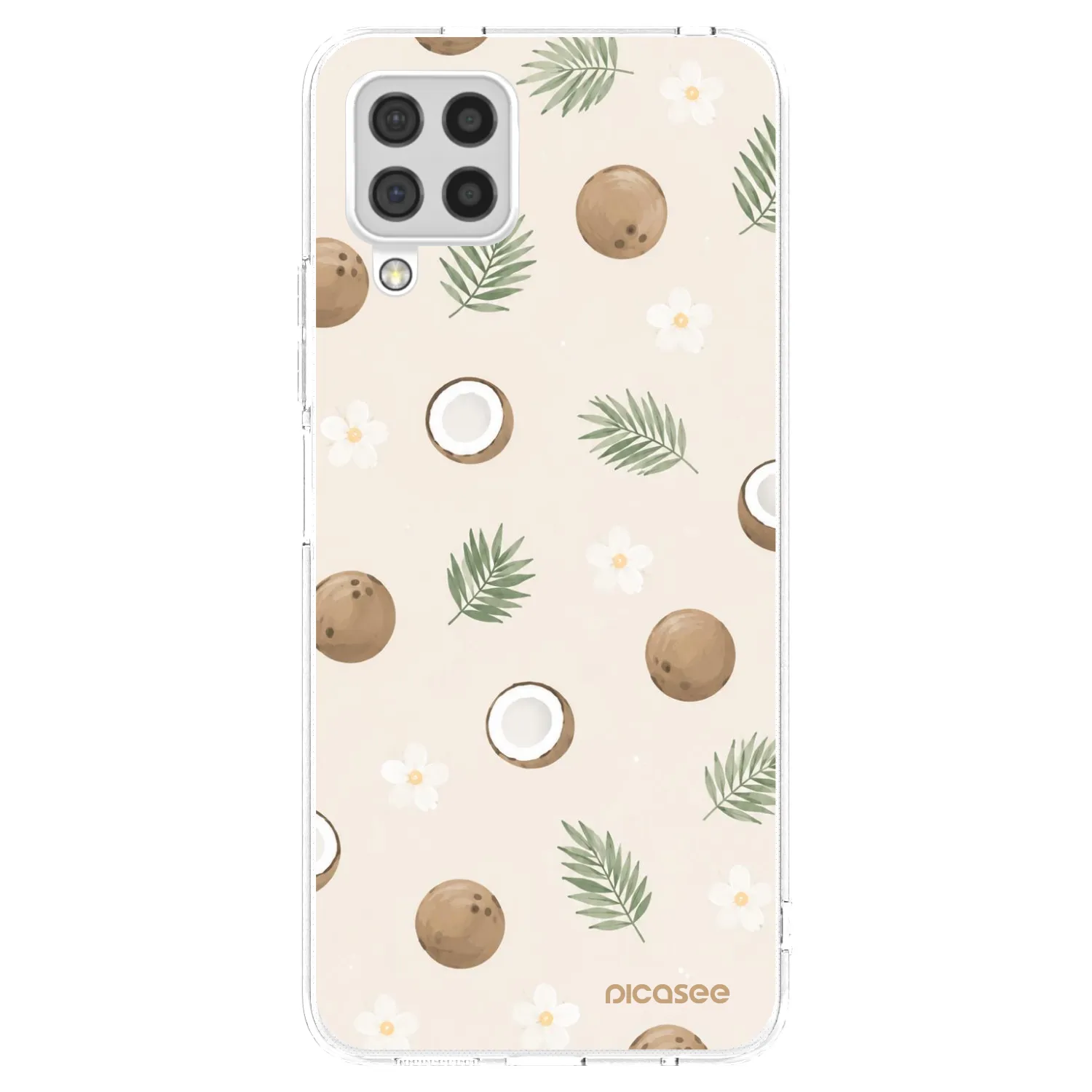 Picasee Samsung Galaxy A22 A225F 4G Hülle - Transparentes Silikon - Coconut Breeze