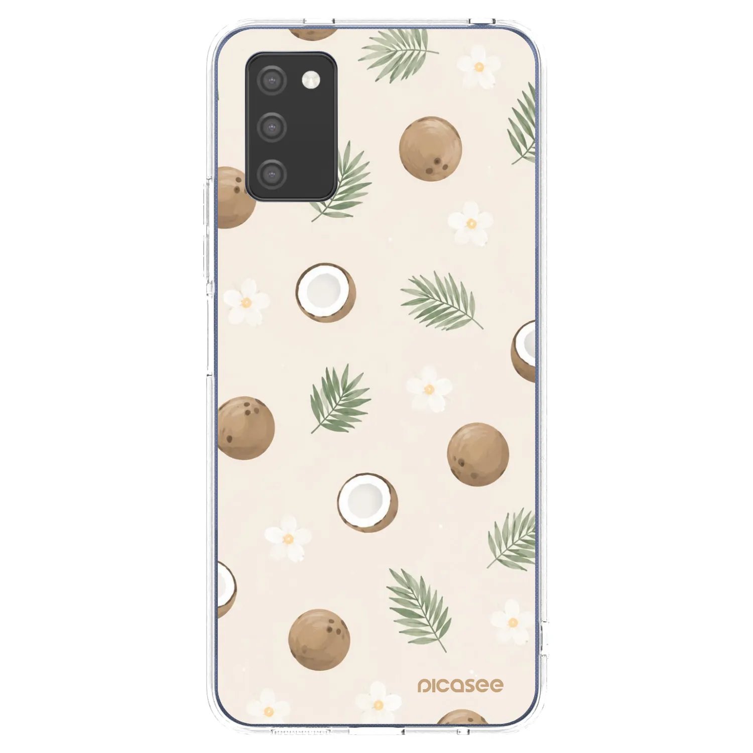 Picasee Samsung Galaxy A03s A037G Hülle - Transparentes Silikon - Coconut Breeze