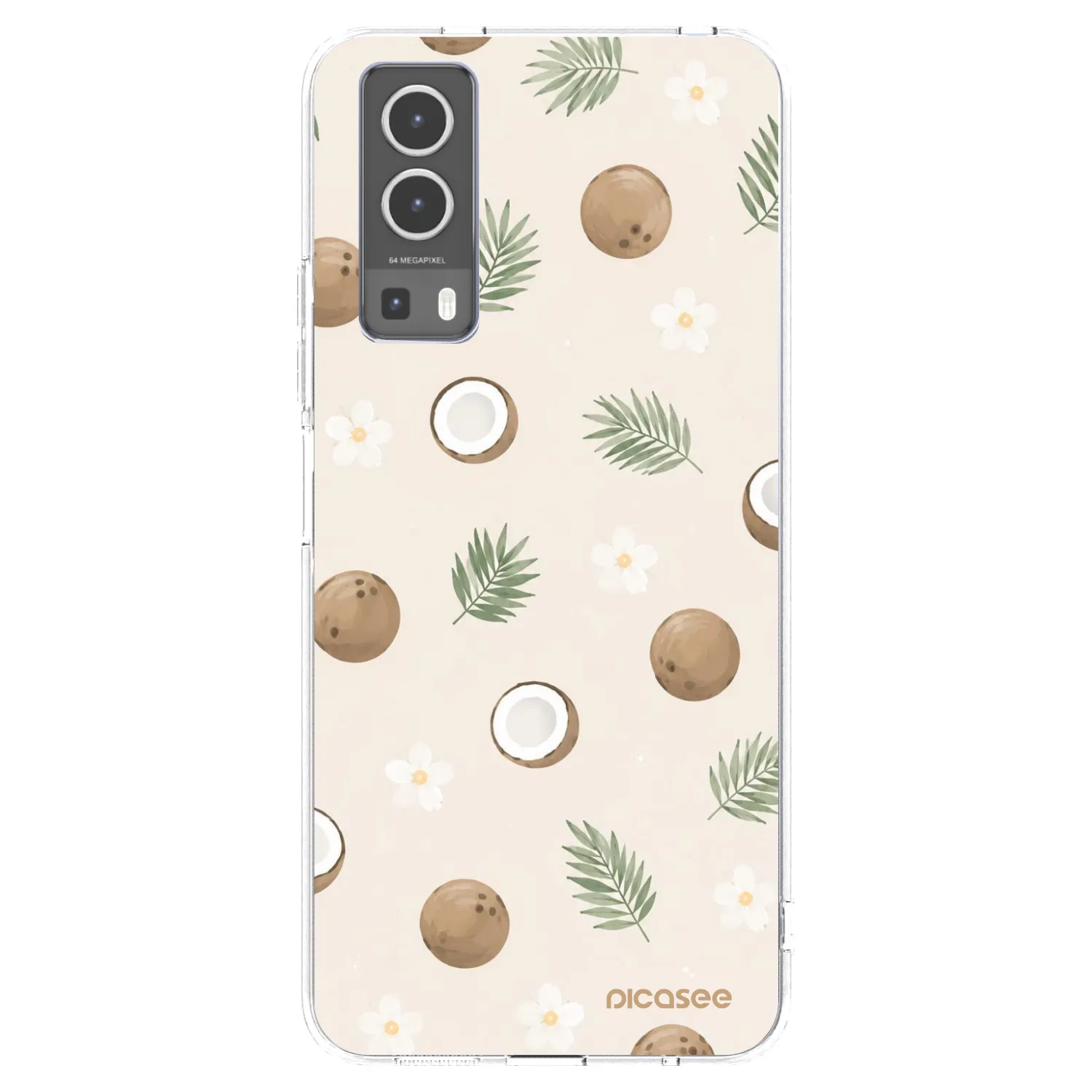 Picasee Vivo Y72 5G Hülle - Transparentes Silikon - Coconut Breeze