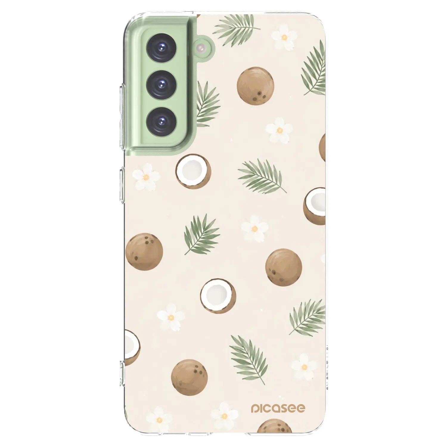 Picasee Samsung Galaxy S21 FE 5G Hülle - Transparentes Silikon - Coconut Breeze