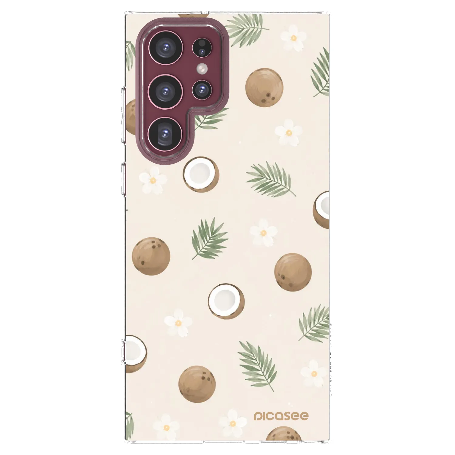 Picasee Samsung Galaxy S22 Ultra 5G Hülle - Transparentes Silikon - Coconut Breeze