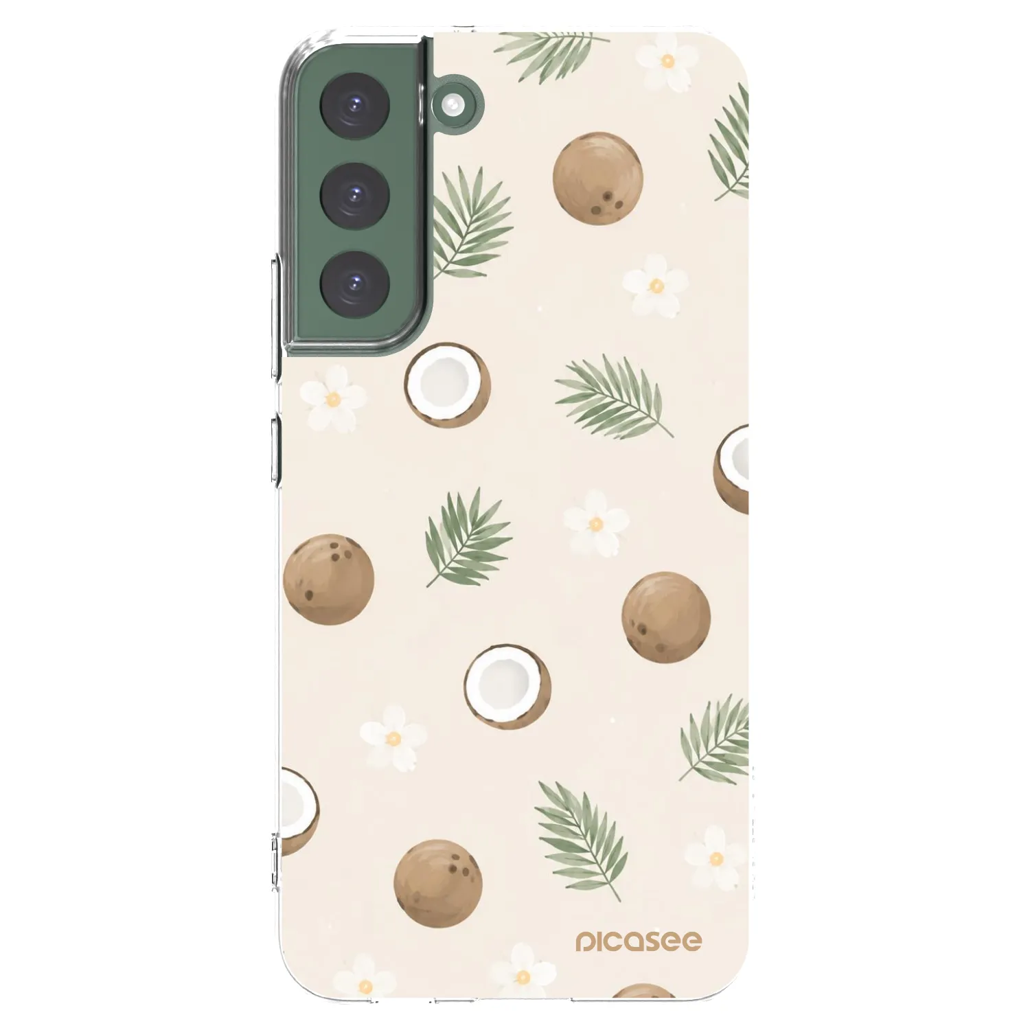 Picasee Samsung Galaxy S22+ 5G Hülle - Transparentes Silikon - Coconut Breeze