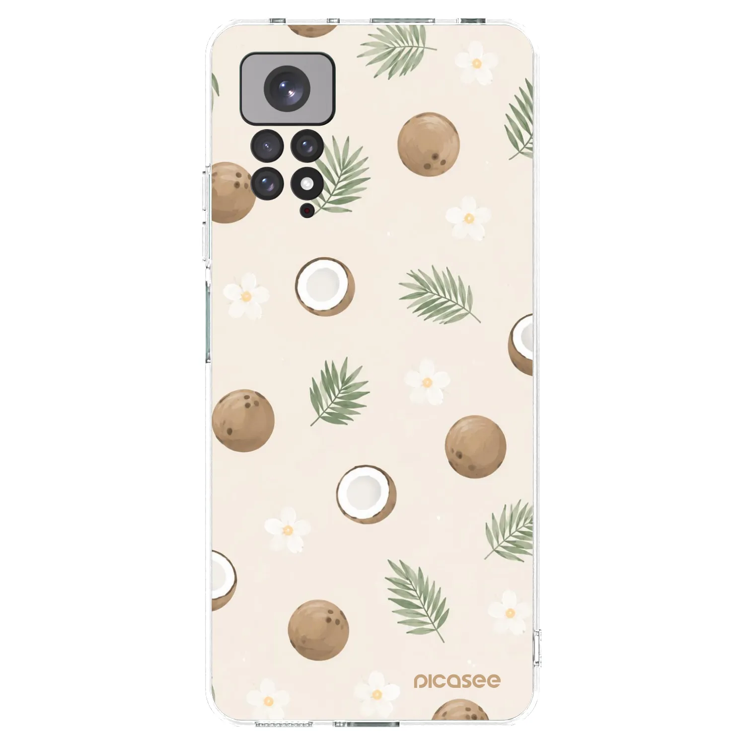 Picasee Xiaomi Redmi Note 11S 4G Hülle - Transparentes Silikon - Coconut Breeze